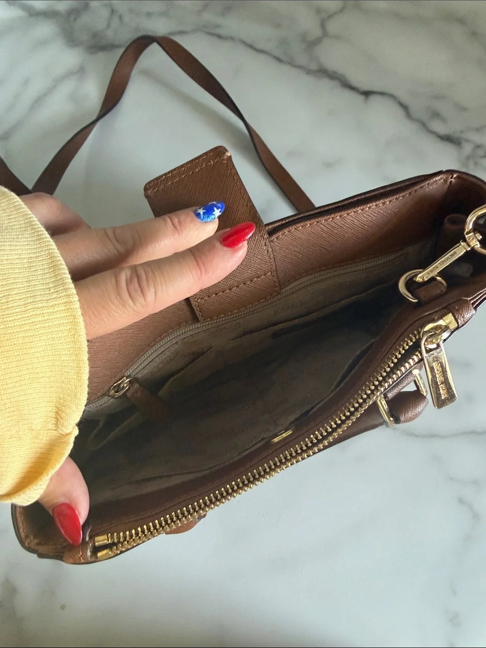 Michael Kors structured saffiano